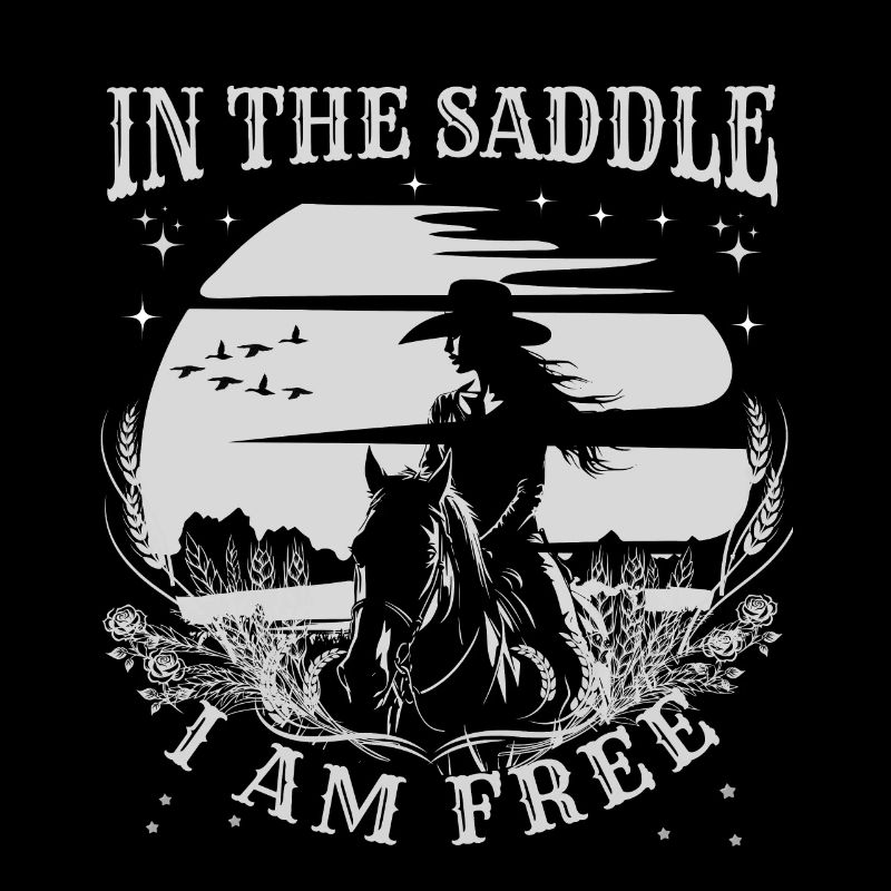 In The Saddle I am Free - Horse Lover Gift Idea