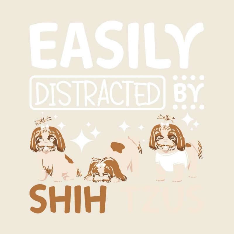 Easily distracted by shih tzus