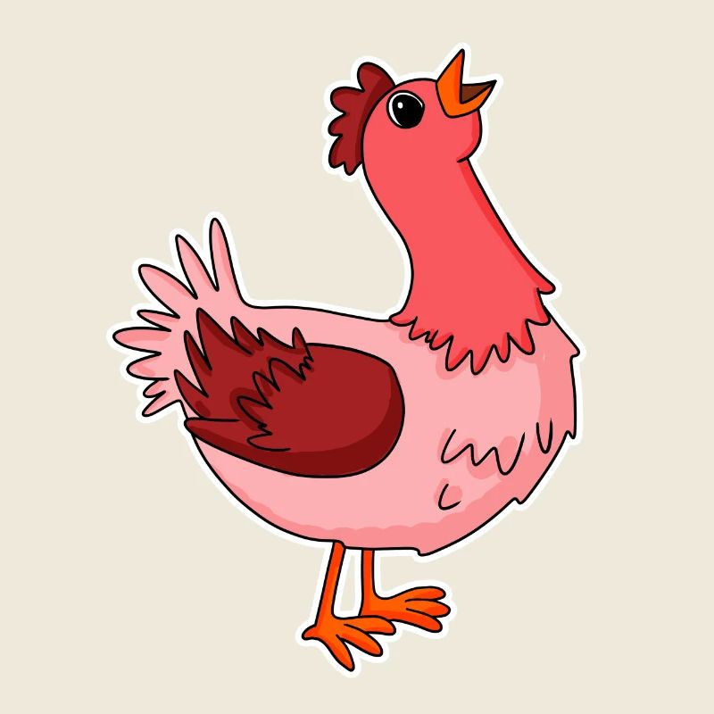 Poulet Motif Animal