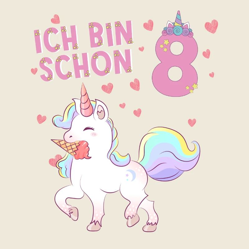 ich bin schon 8 Einhorn