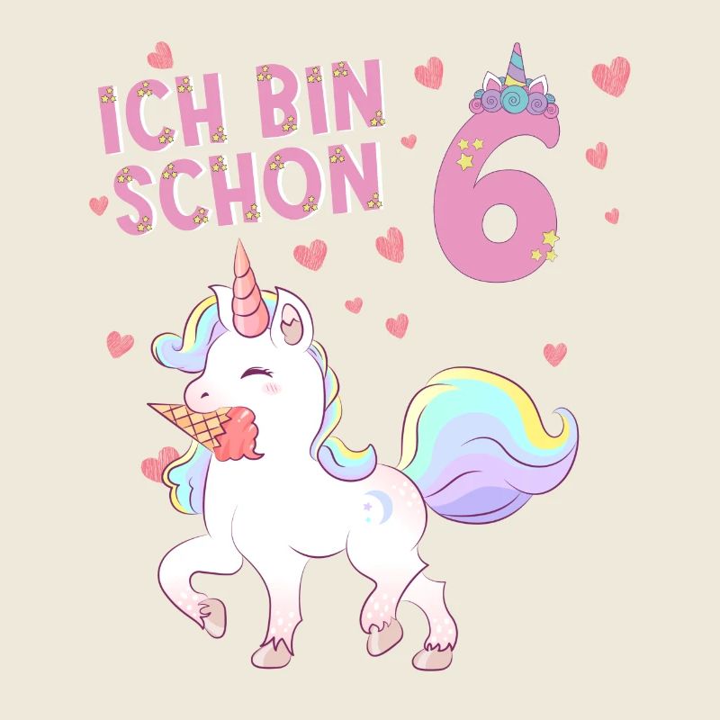 ich bin schon 6 Einhorn