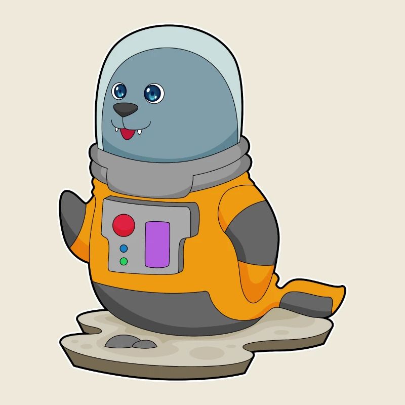 Seal Astronaut Space