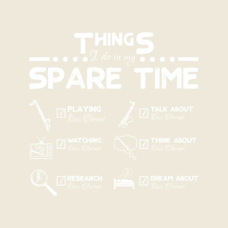 Ce que je fais pendant mon temps libre, jouer de la clarinette basse