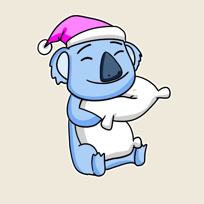 Koala Bear Tired Sleeping Sleeping Girl