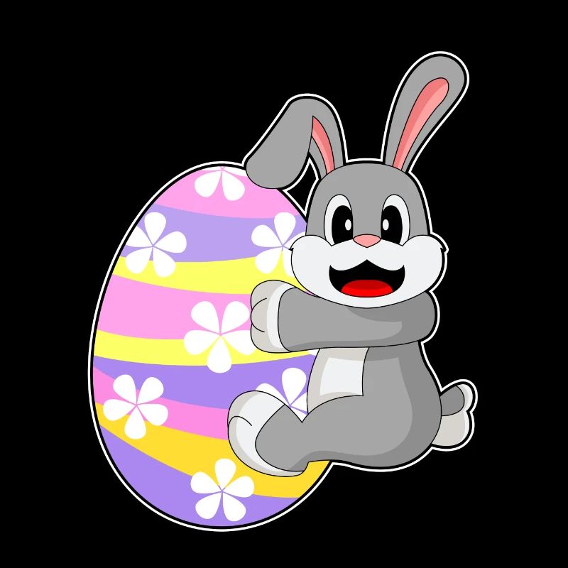Œuf de Pâques lapin de Pâques