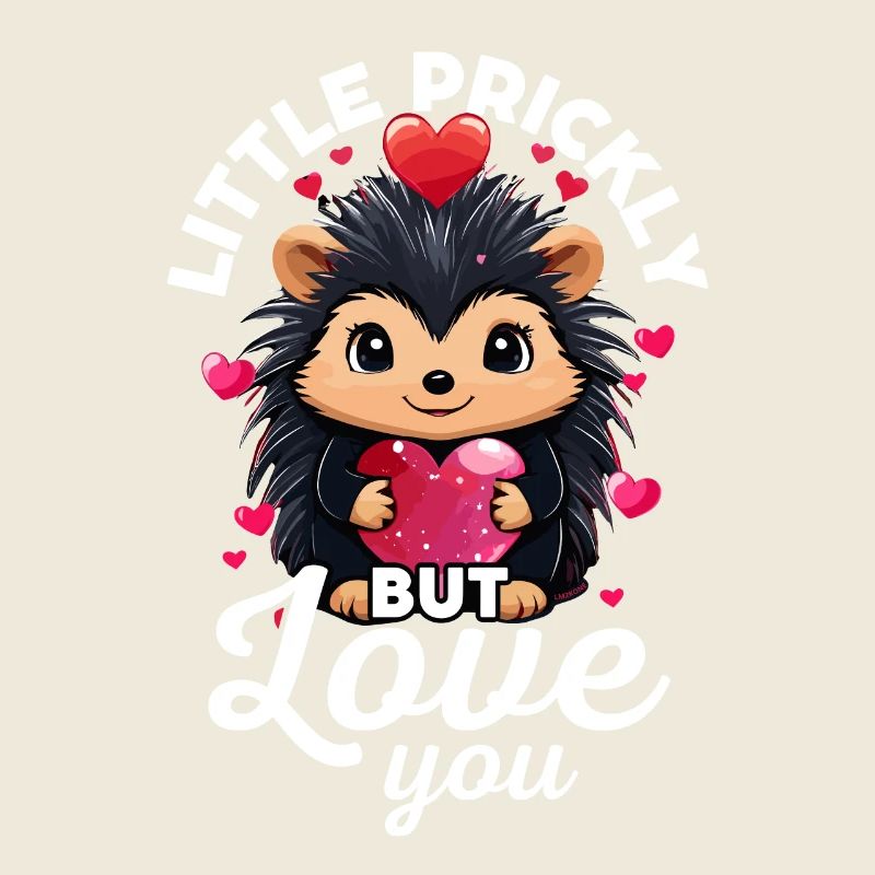 Un peu épineux mais je t'aime - Cute hérisson