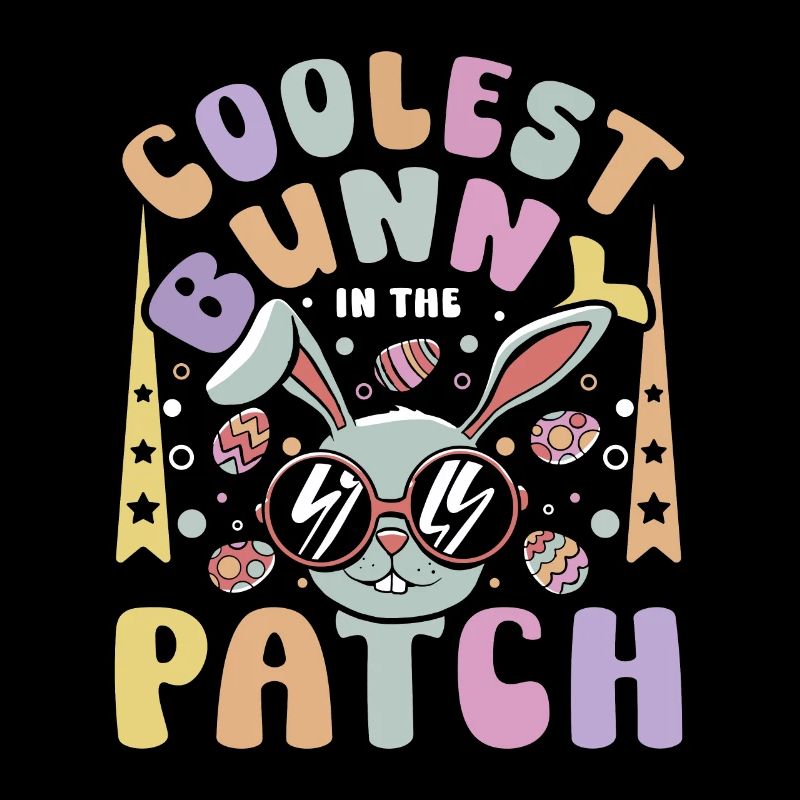 Kids Coolest bunny in the patch easter