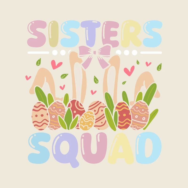 Lapins de Pâques sœurs Bunny squad