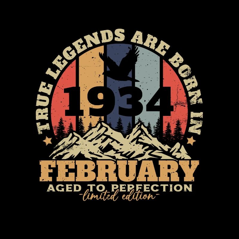 February 1934 Vintage Birthday 1934 Gift