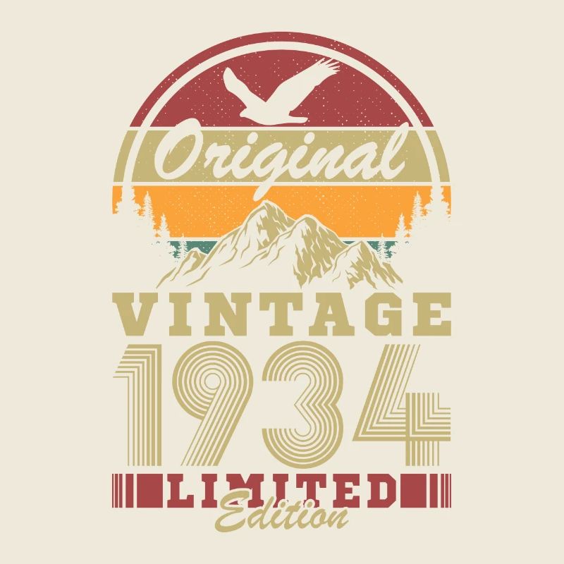 1934 Vintage Retro Birthday Gift