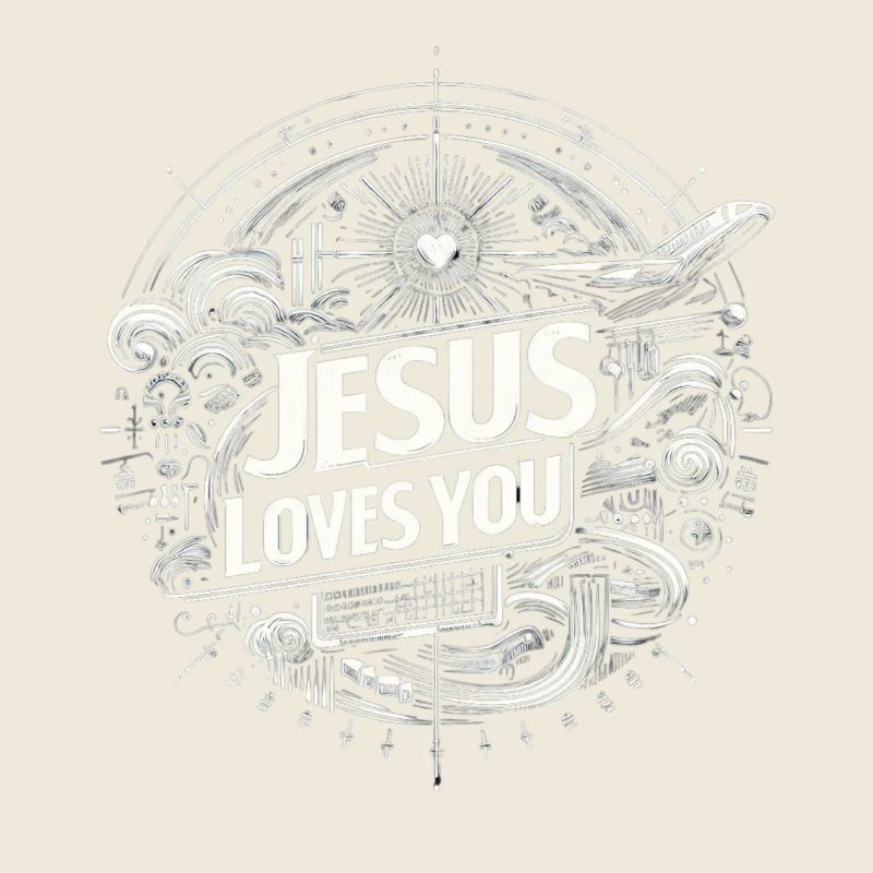 Jésus t’aime – Conception de cercles