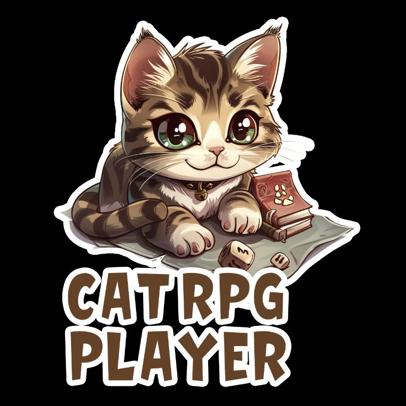 Cats RPG Player W20 Role Playing Game Shirt