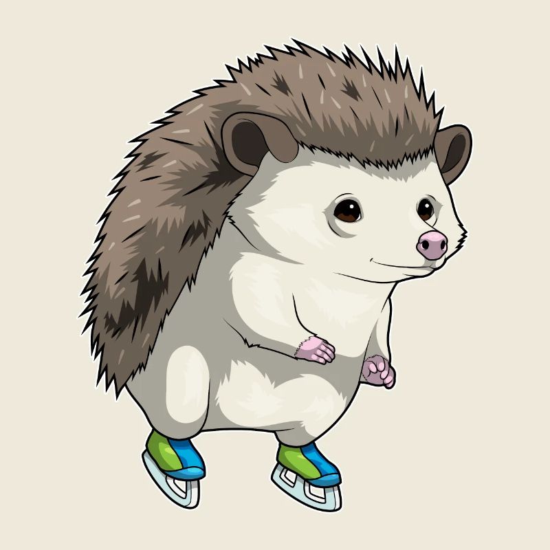 Igel Eislaufen Schlittschuhe