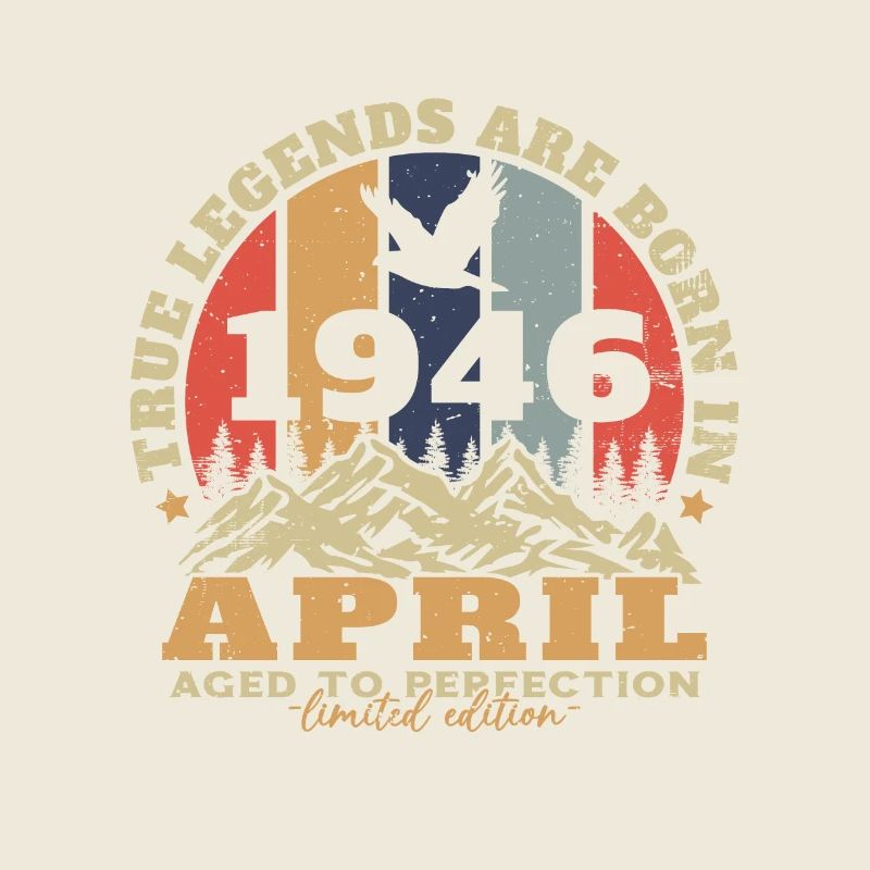 April 1946 Vintage Geburtstagsgeschenk