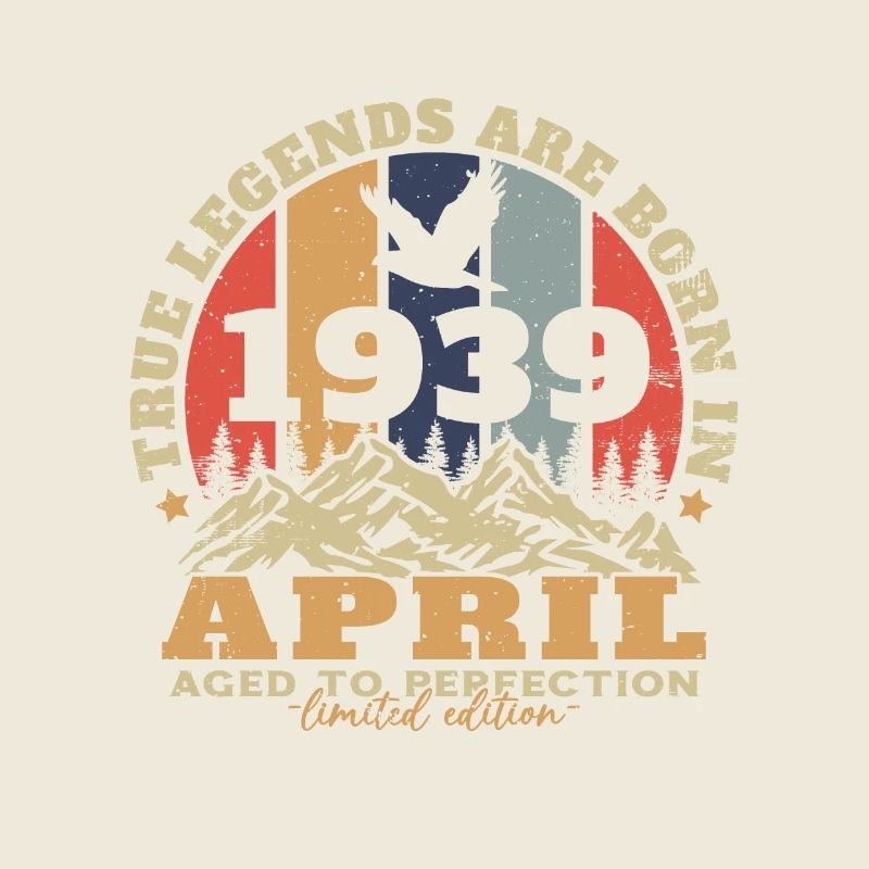April 1939 Vintage Retro Geburtstagsgeschenk