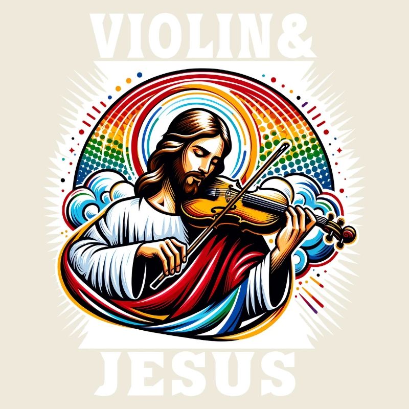 Conception musicale pour violon et Jésus Christ