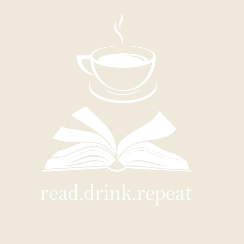 Book and Cup Silhouette - Read. Drink. Repeat.