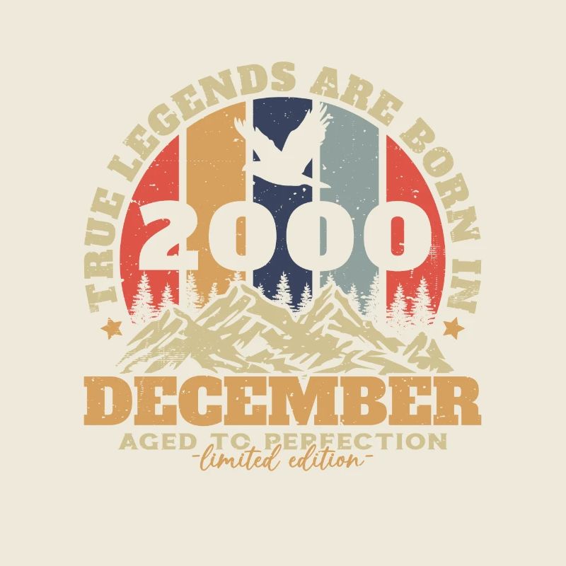 December 2000 Vintage Retro Birthday Gift