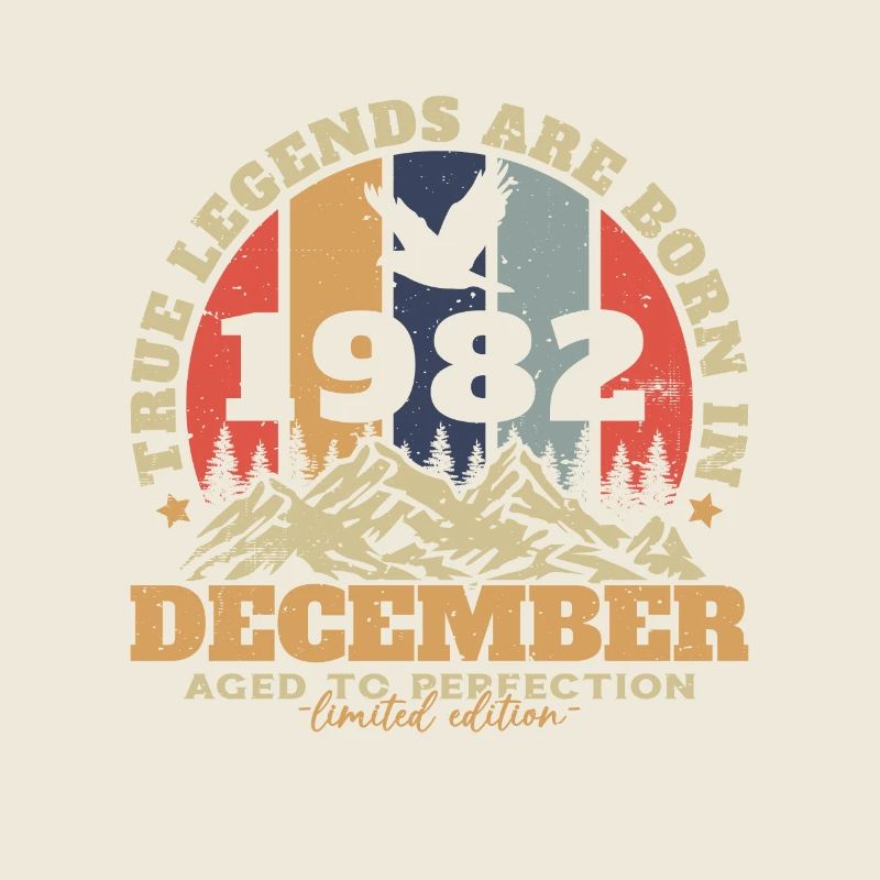 December 1982 Vintage Retro Birthday Gift
