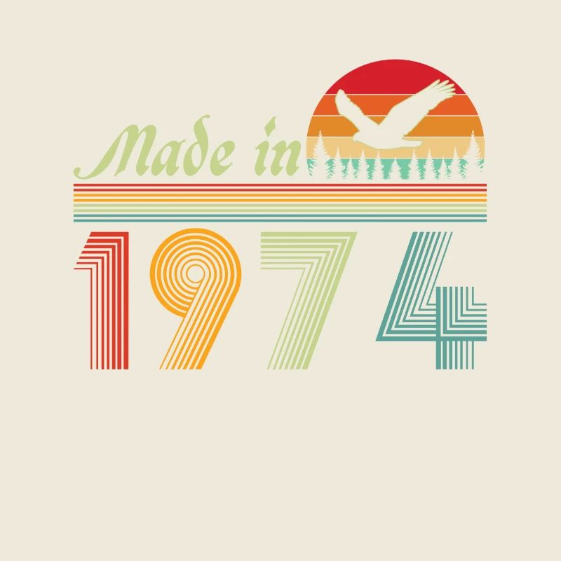 1974 Vintage Retro Geburtstagsgeschenk