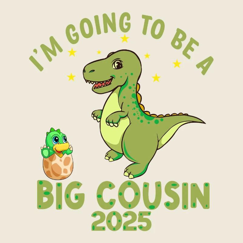 Ich werde ein großer Cousin sein Dinosaurier süßes T-Shirt