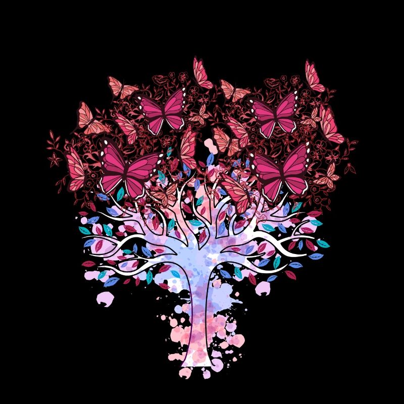 Tree, Spring, Insects, Butterflies, Nature