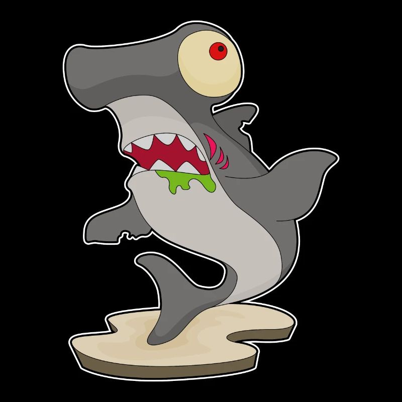 Requin-marteau Halloween Zombie