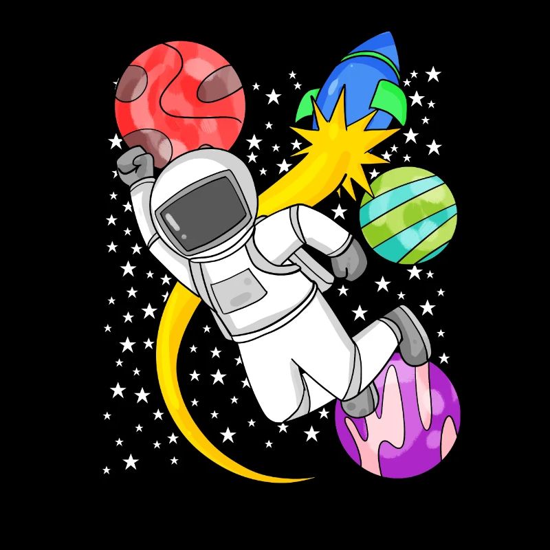 Astronaut Motif Outer Space