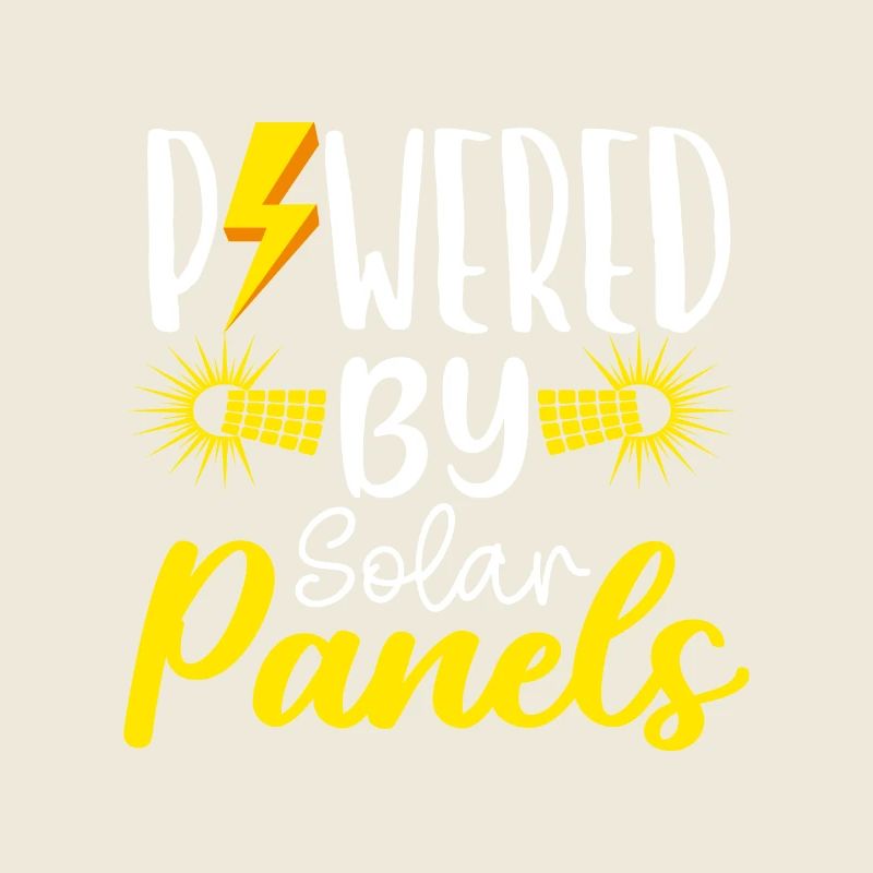 Solar Powered by Solar Panels erneuerbare Energien