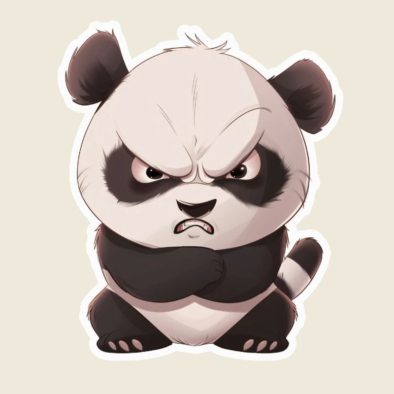 Mignon bébé panda panda cassé