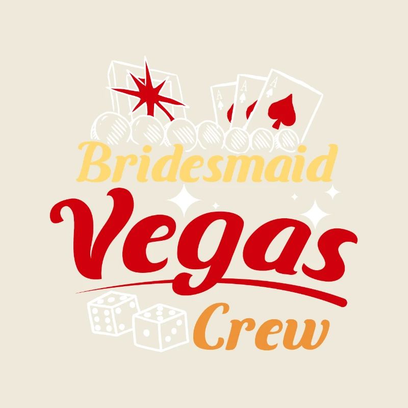 Équipe de douche nuptiale Équipe de demoiselle d’honneur de la mariée Vegas