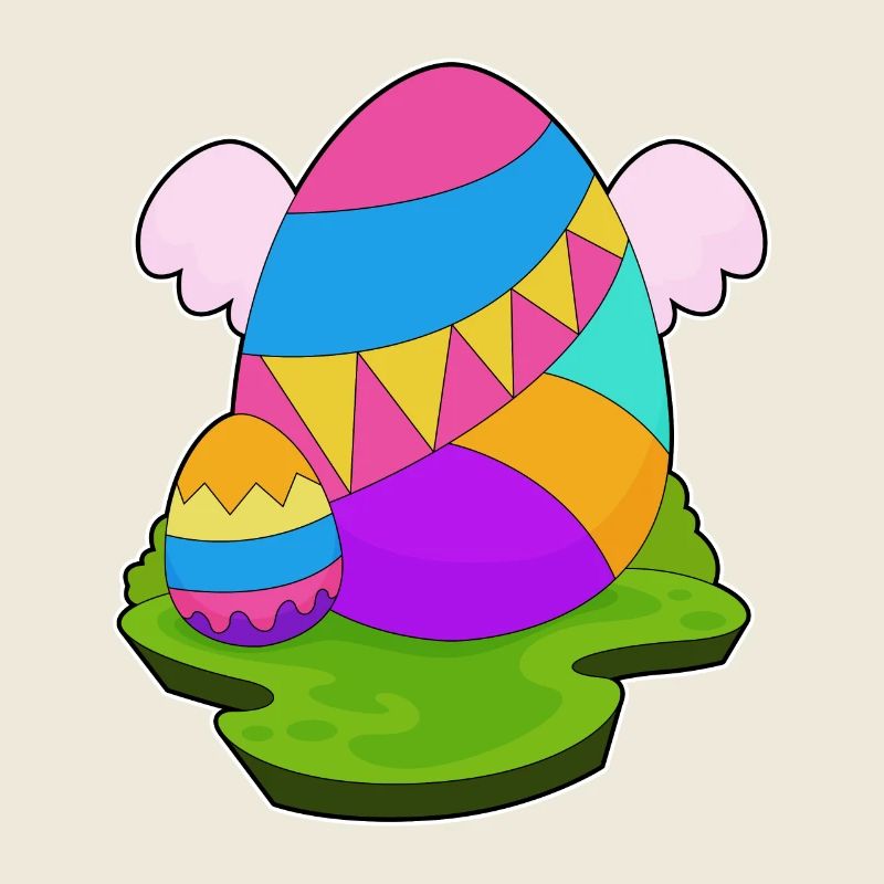 Oeufs de Pâques Ailes