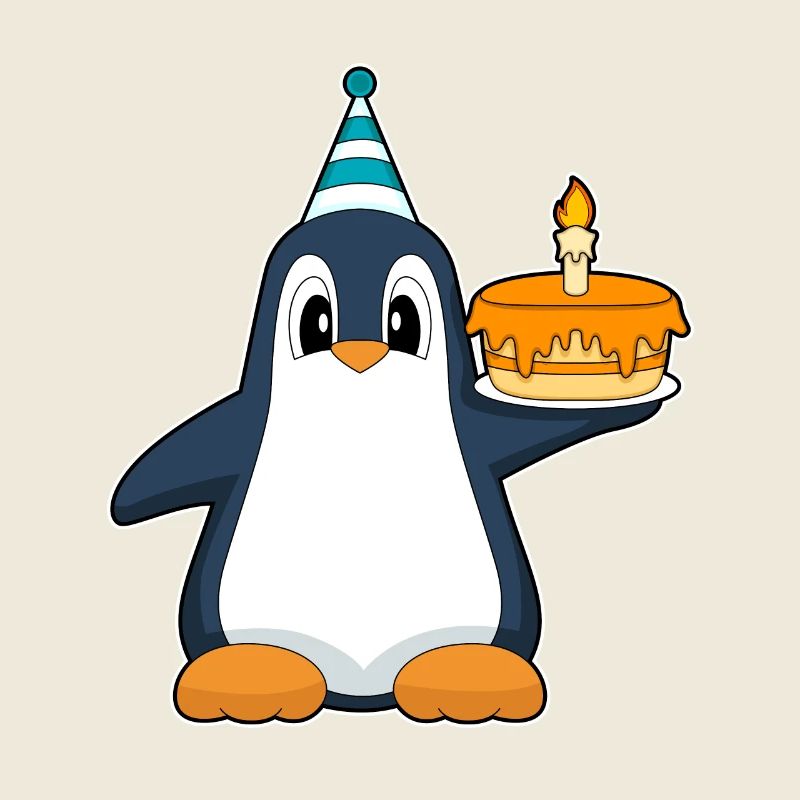 Penguin Birthday Cake