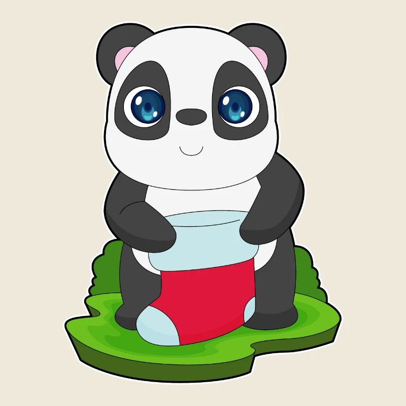 Chaussette de Noël Panda