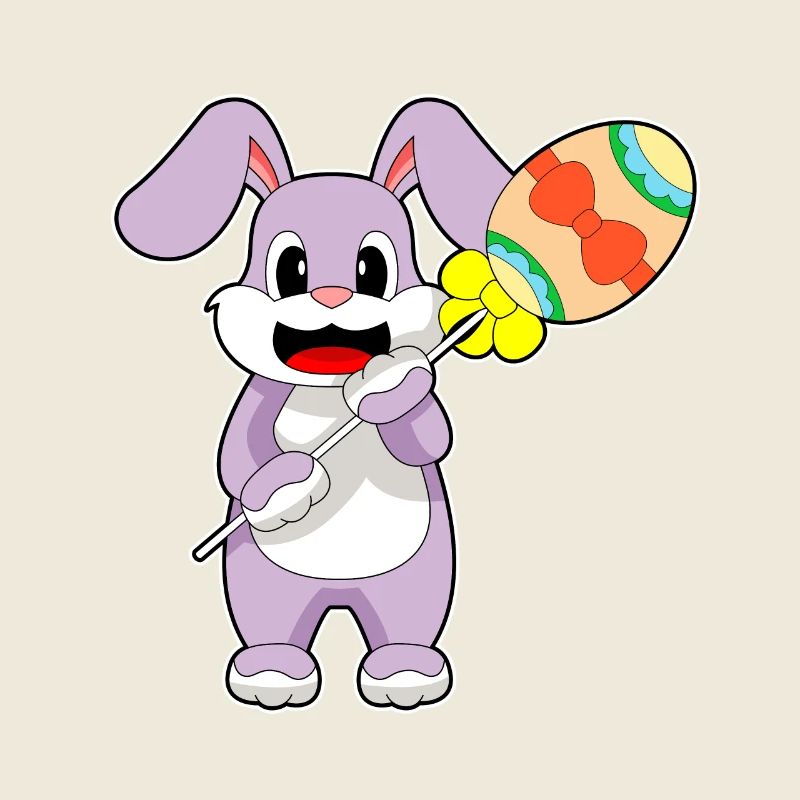 Oeuf de Pâques lapin