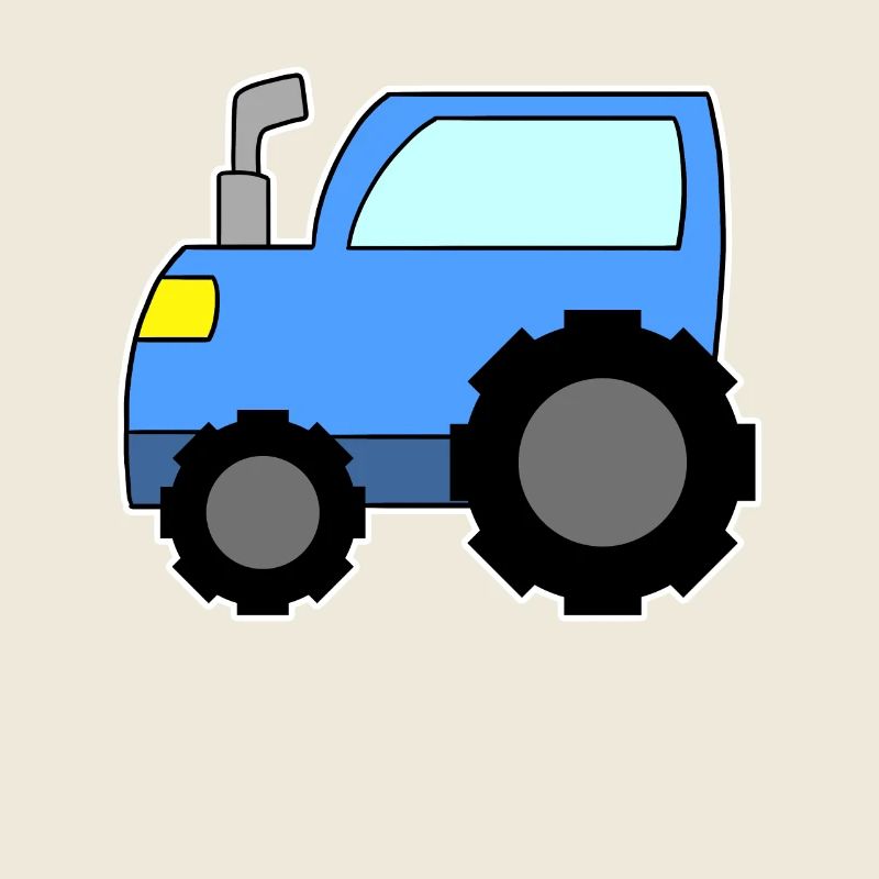 Bleu tracteur