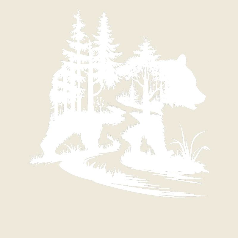 Bären Silhouette Wald Kunst