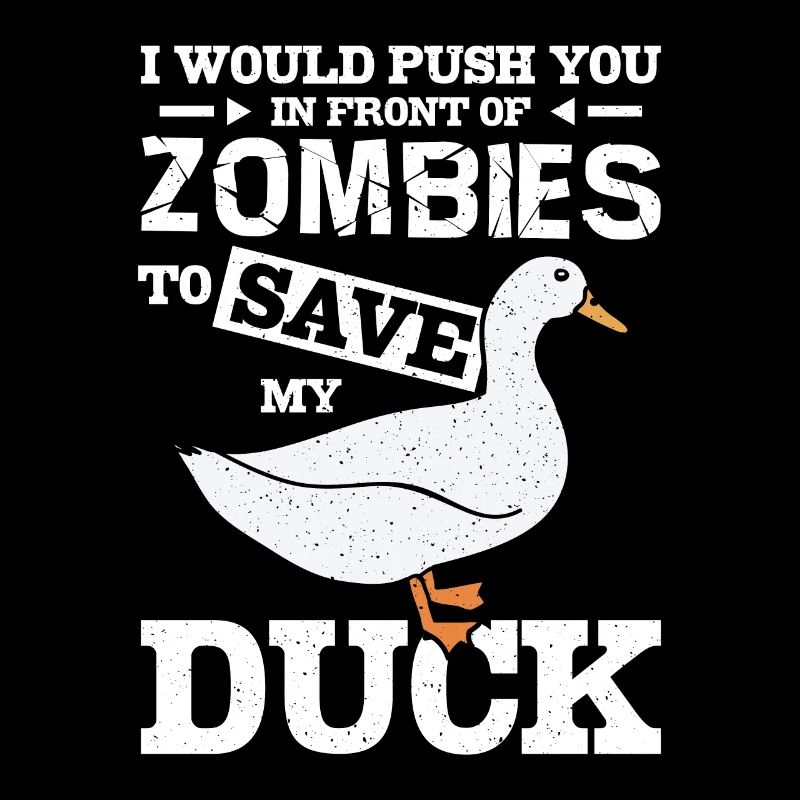 Je te pousse devant les zombies pour sauver mon canard
