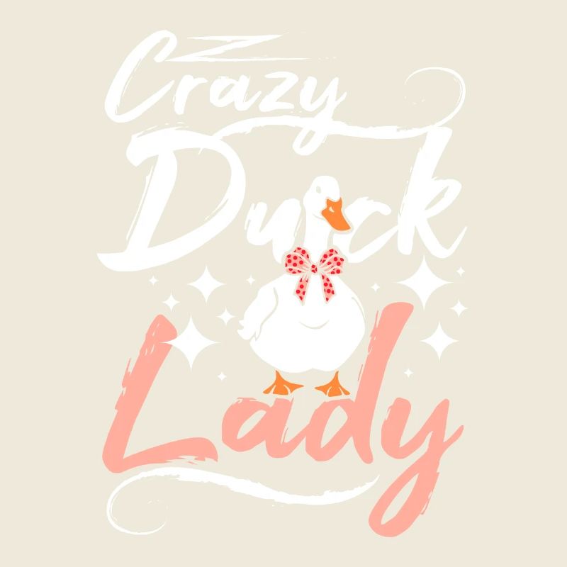 Crazy duck lady