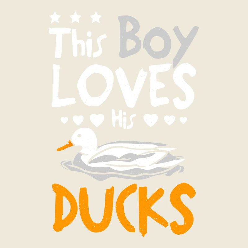 Ce garçon aime ses canards pékinois de compagnie