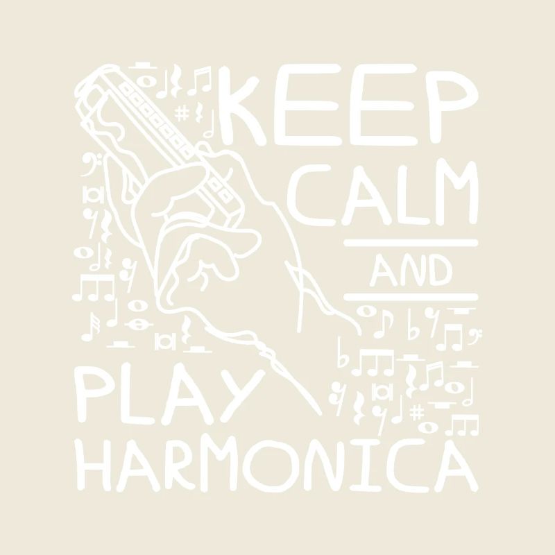 Keep calm and play harmonica