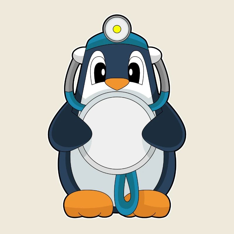 Pinguin Arzt Stethoskop