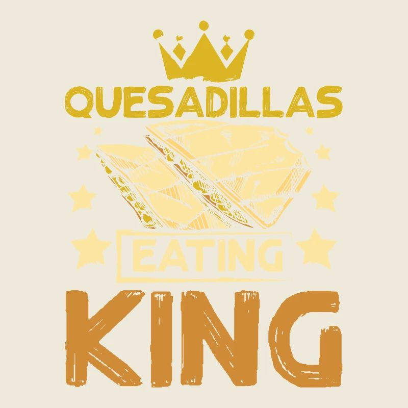 Quesadillas mangeant roi