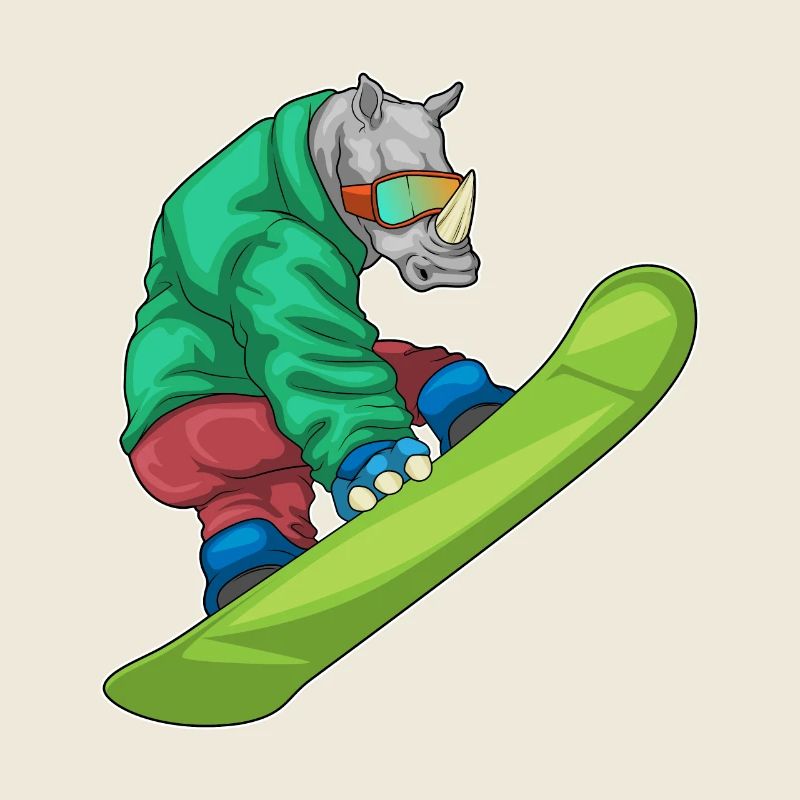 Rhino Snowboarder Snowboard