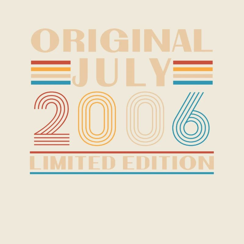 2006 July Vinatge Retro Birthday Gift