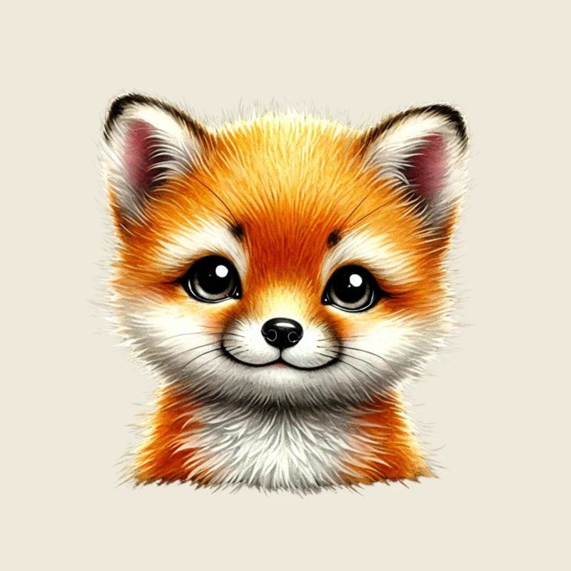 Fox Cute Fox Cub Design