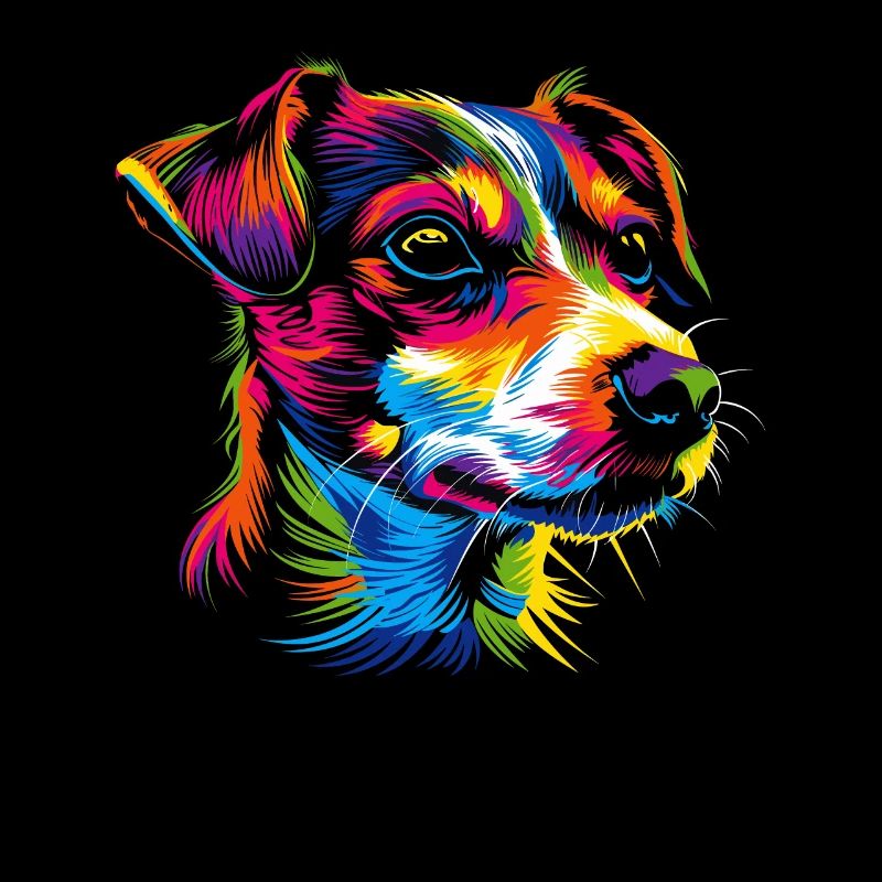 Jack Russell Terrier Bunte Farben Hunde Russells
