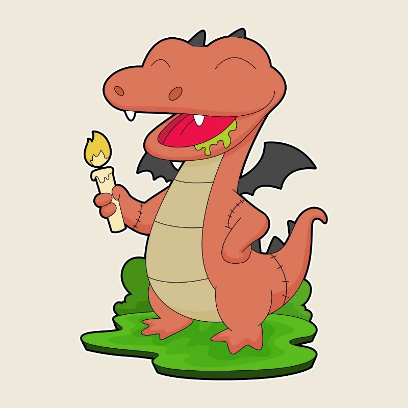 Dragon Halloween Candle