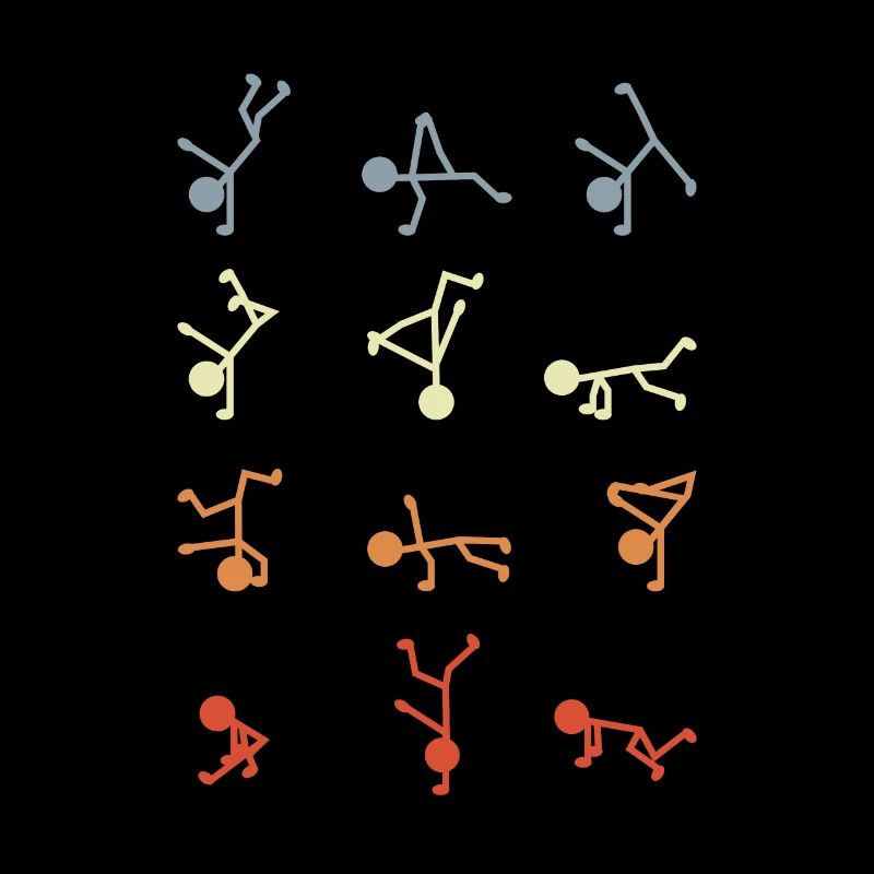 Figurines bâton breakdancer