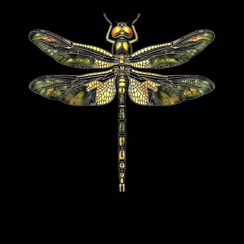Libellule Libellule Ailes Colorées Libellules Mignonnes